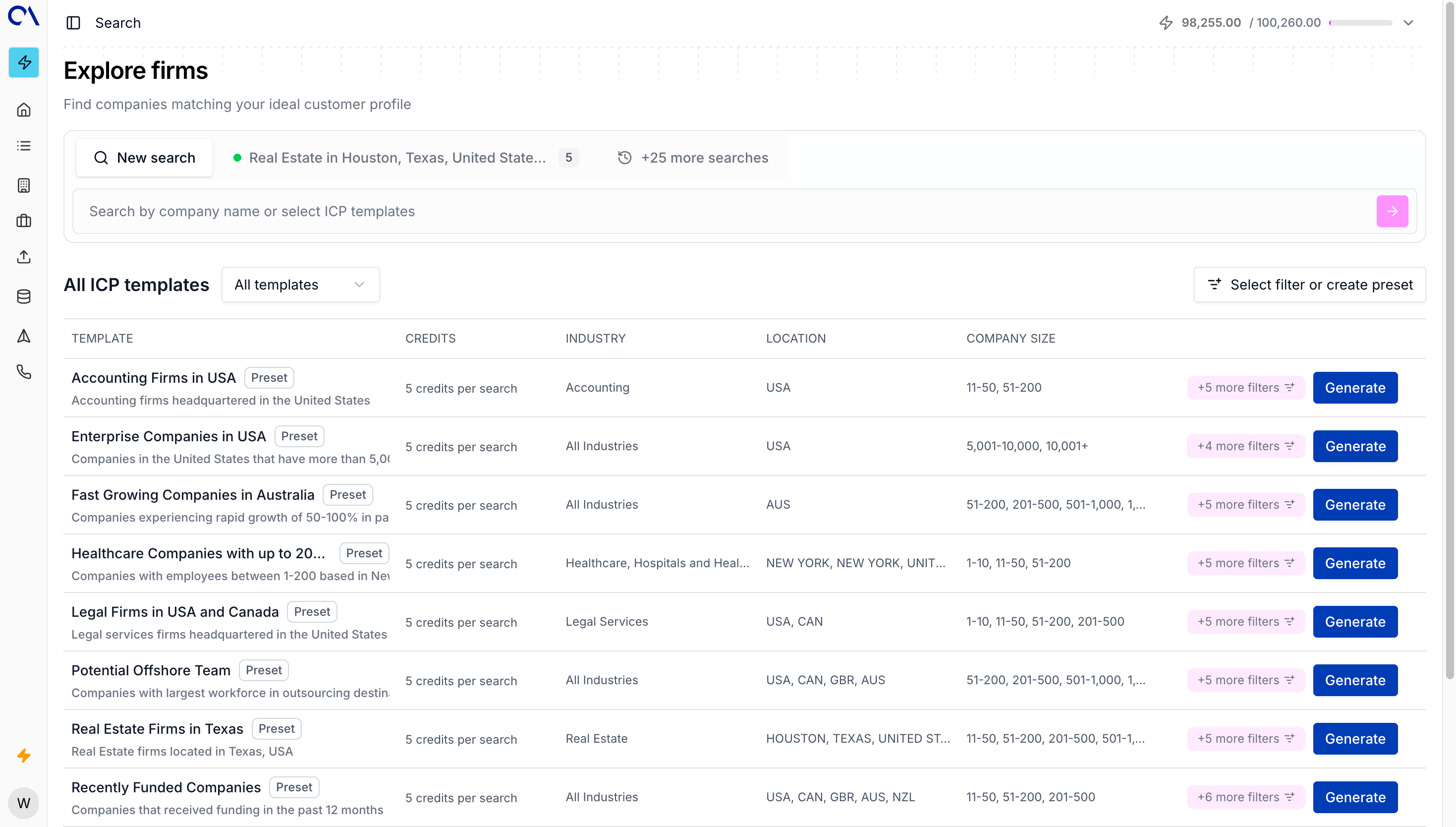Lead Discovery Interface