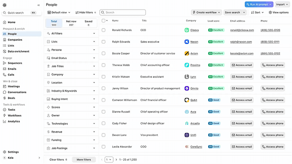 Lead Discovery Interface