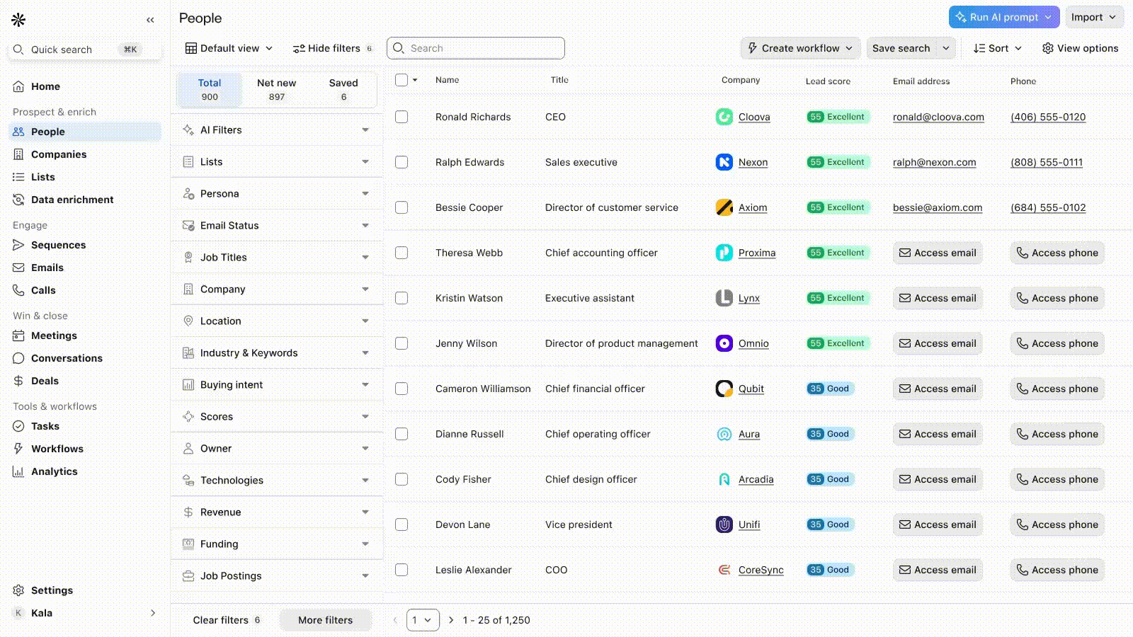 Marketing Hub Interface