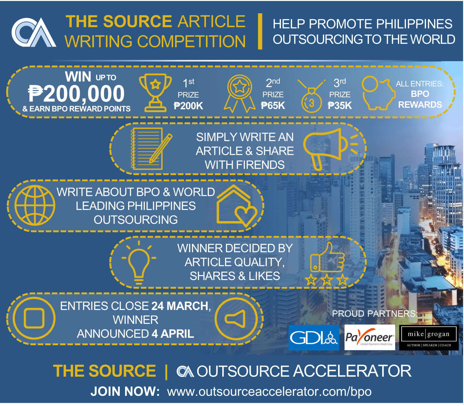 The Source Article Writing Competition Banner