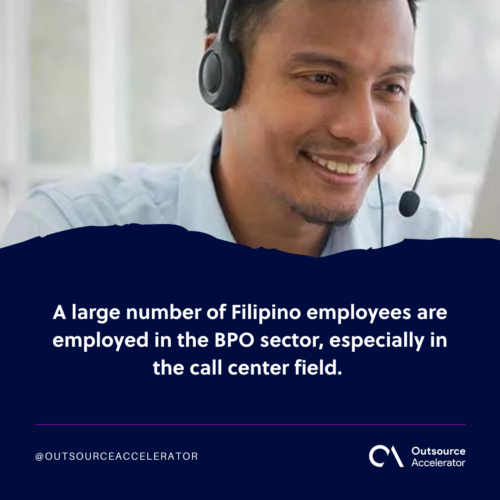 The outsourcing sector in the Philippines