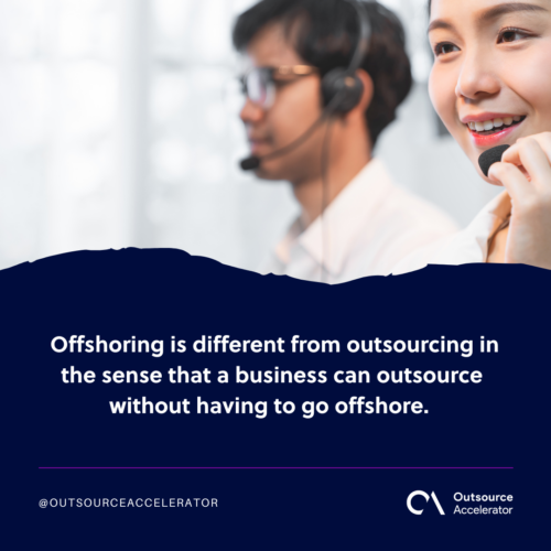 How does outsourcing work