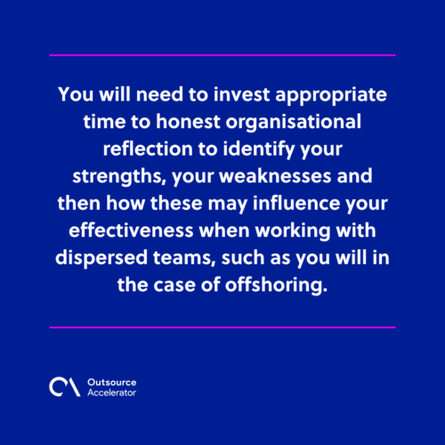 Reflect on your organisation
