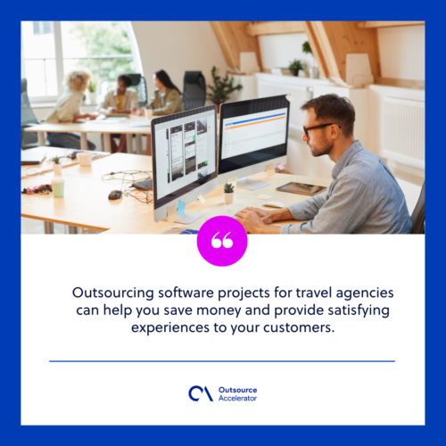 Complete outsourcing software projects for travel agencies