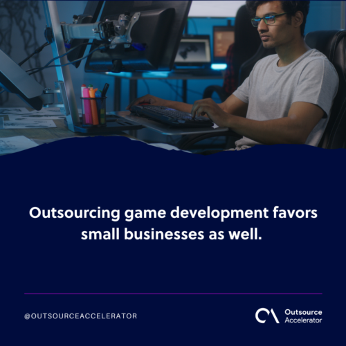 Game outsourcing advantages for small businesses