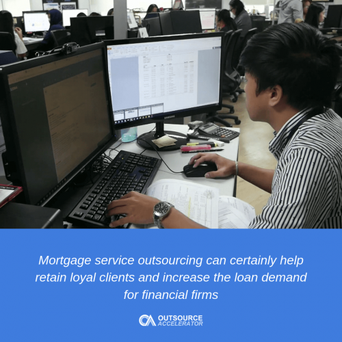Key benefits of mortgage service outsourcing to banks