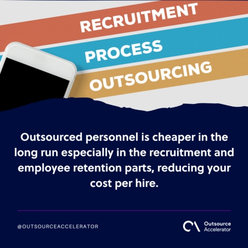Outsource recruitment will reduce your cost per hire