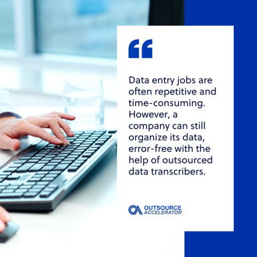 Outsourcing data entry