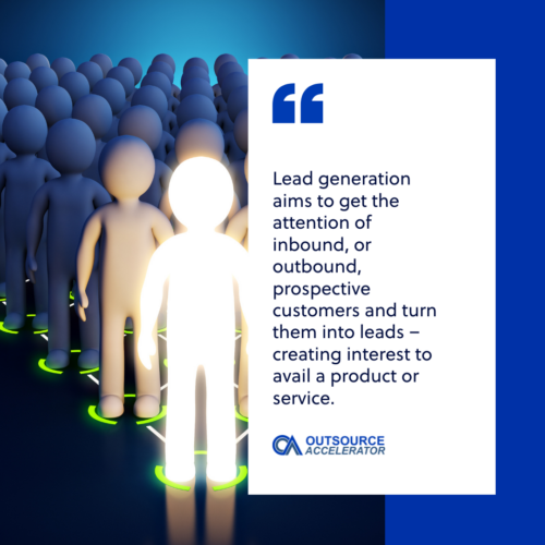 Outsourcing lead generation