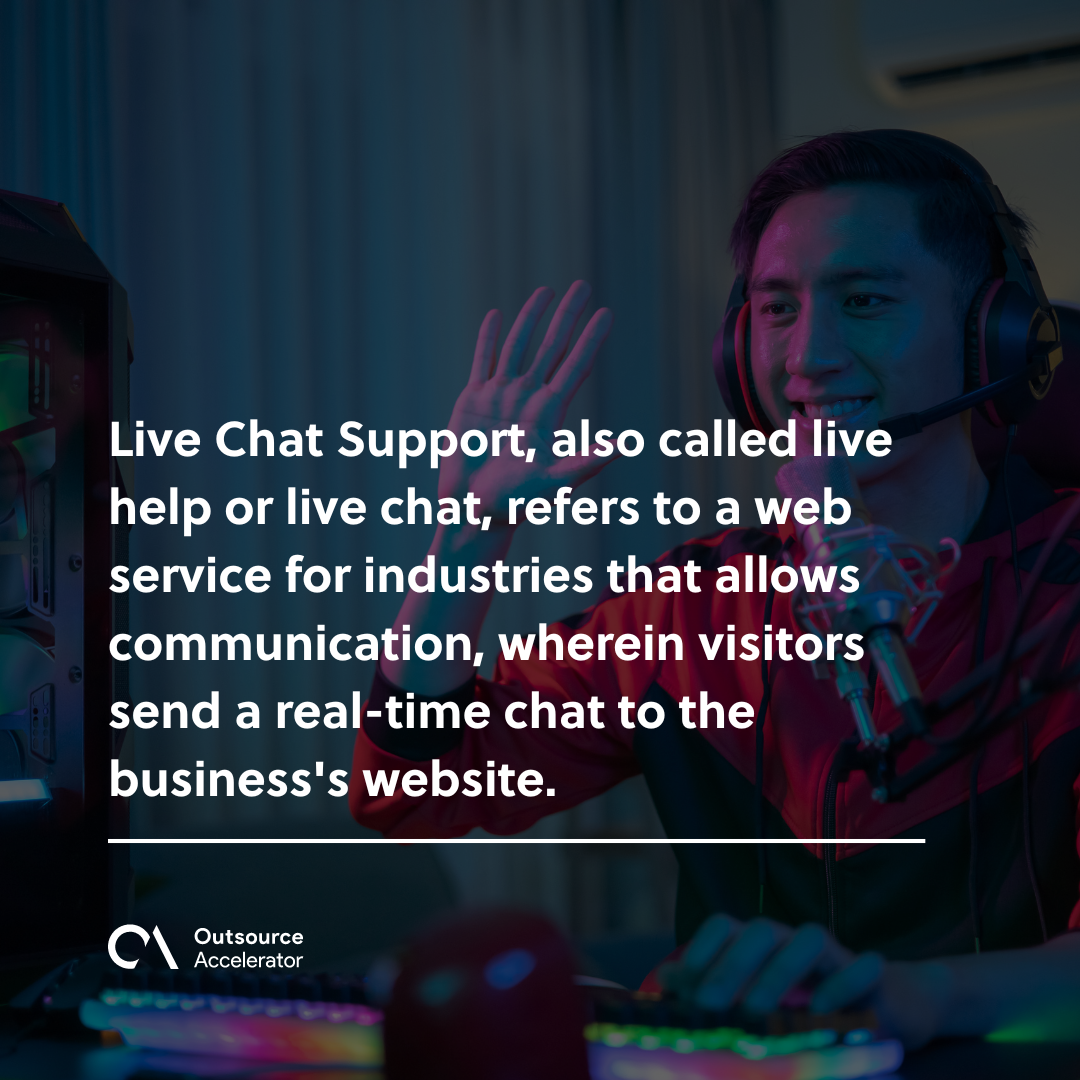 Live Chat Support | Outsourcing Glossary | Outsource Accelerator