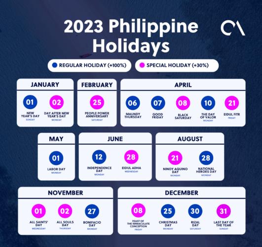 Philippine Holidays 2023