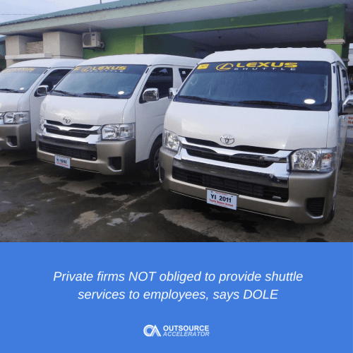 Employers cannot force employees to go to work if the company can’t provide shuttle service