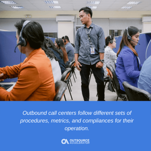What makes up an outbound call