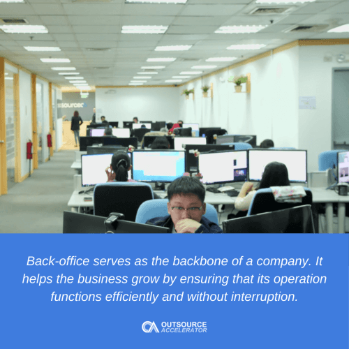 How important back-office support is to a business
