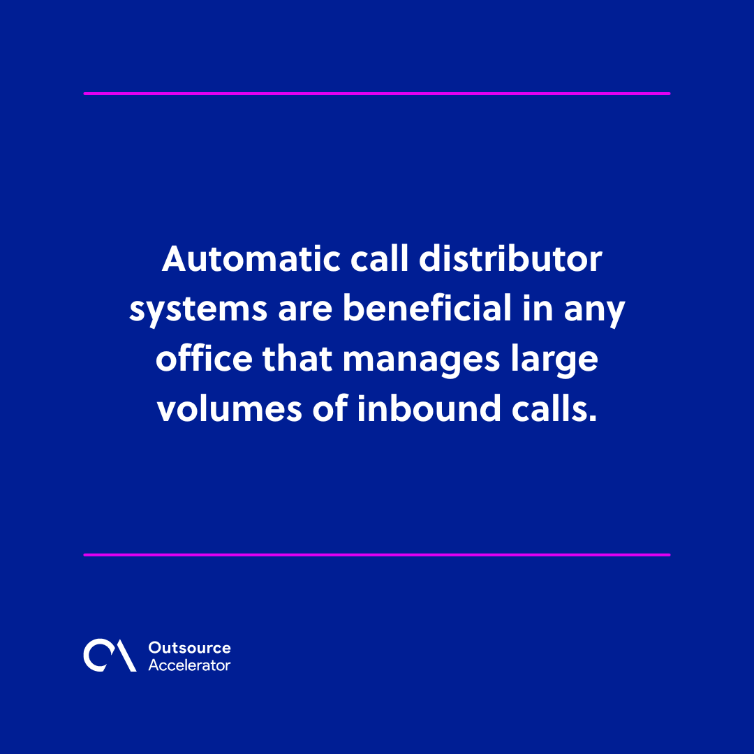 Automatic Call Distributor | Outsource Glossary | Outsource Accelerator