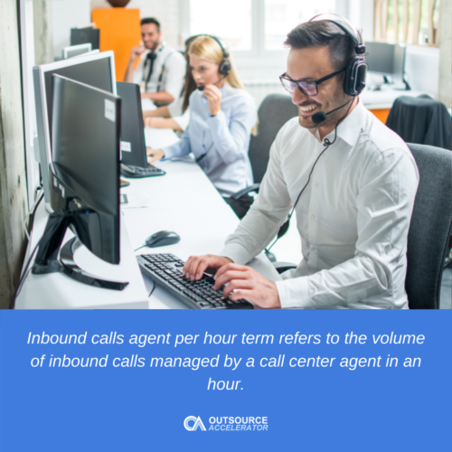 What are inbound calls per agent per hour?