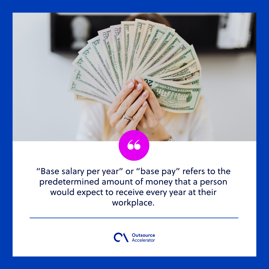 Base Salary per Year Outsource Accelerator