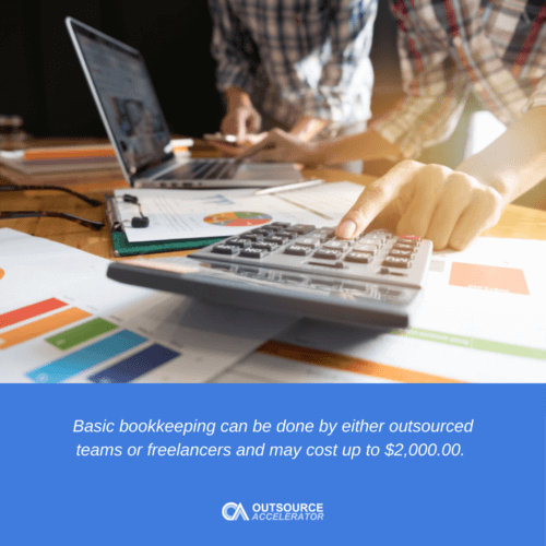 Outsourced bookkeeping rates