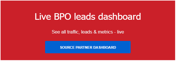 Live BPO leads dashboard