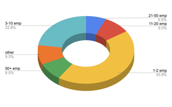 Size of clients' company