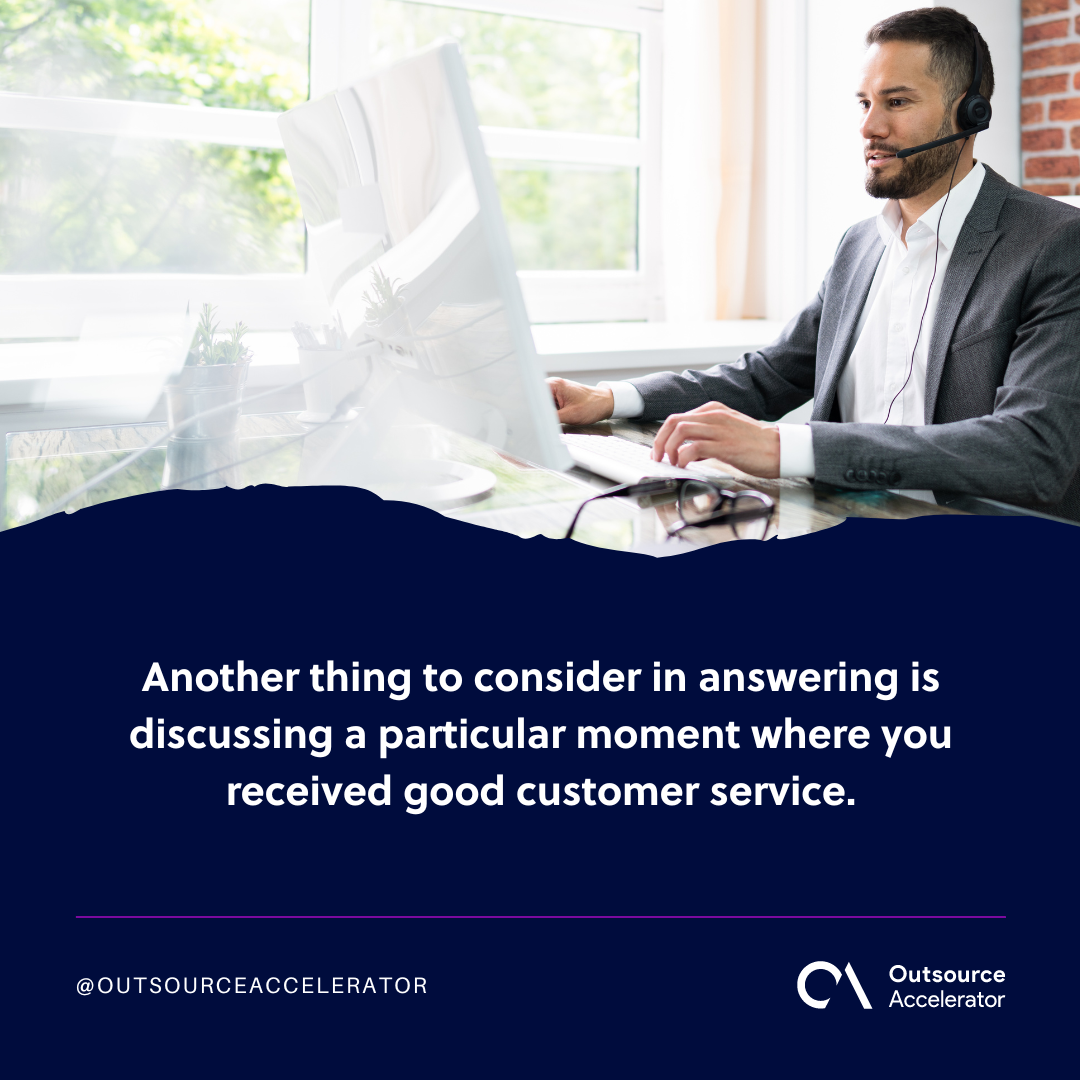 What does customer service mean to you? Outsource Accelerator