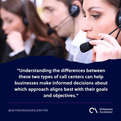 Outbound vs. Inbound call center