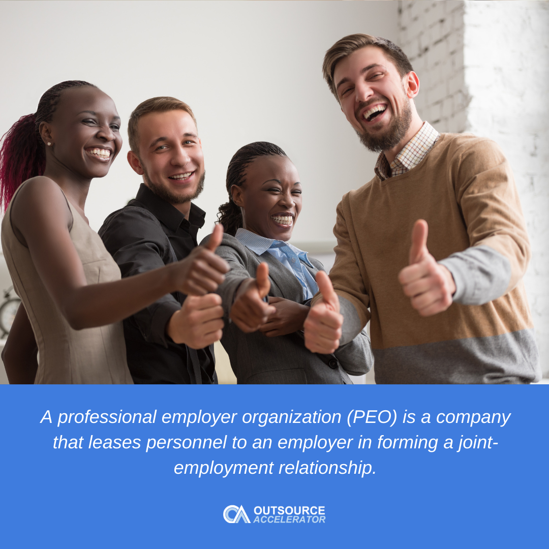 Professional employer organization Outsourcing Glossary Outsource