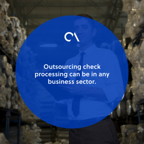 What is outsourcing check processing