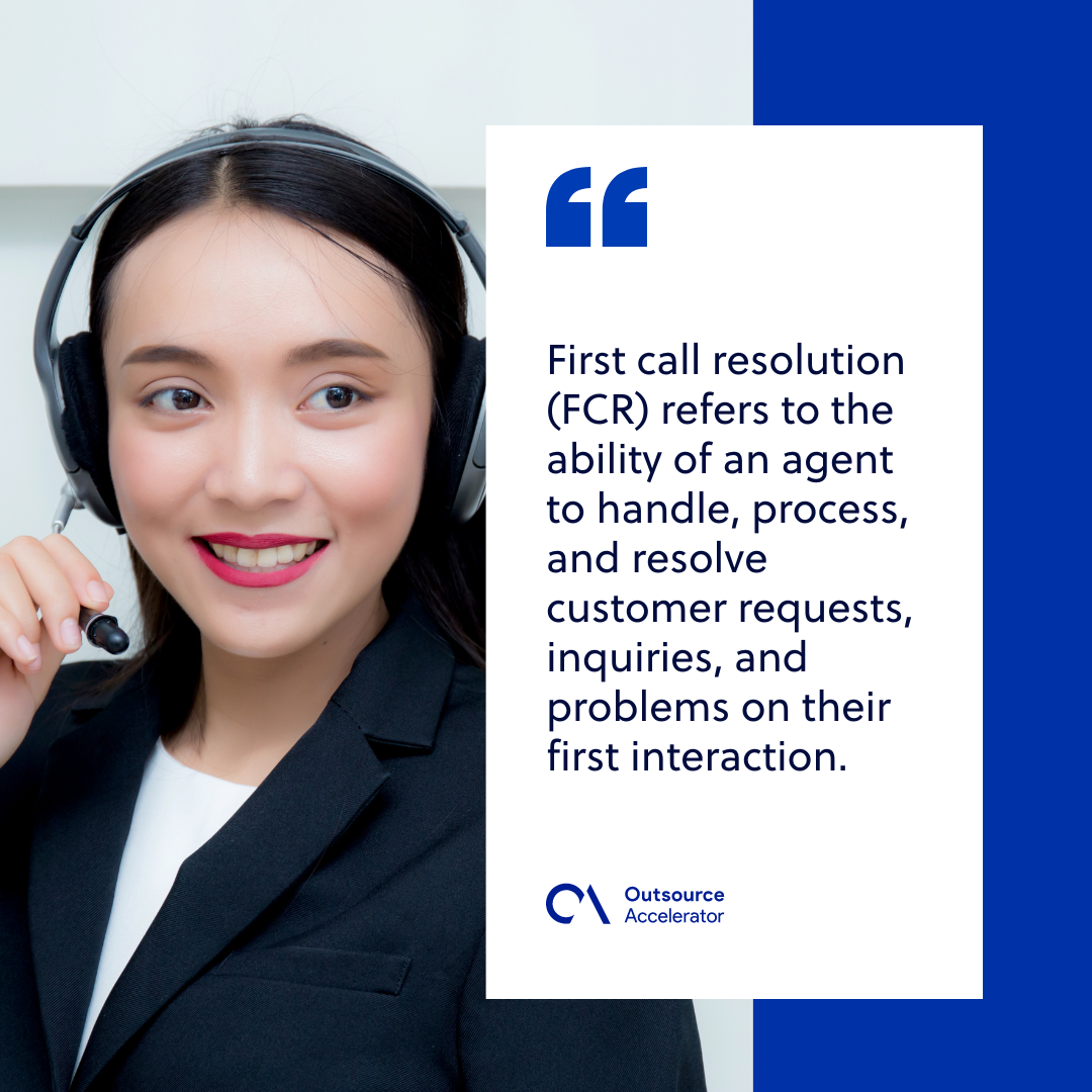 Everything you need to know about first call resolution Outsource