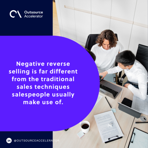 Defining “negative reverse selling”