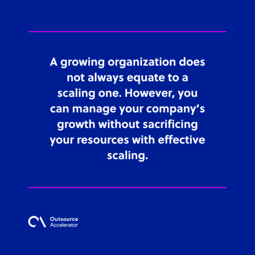 Growing does not mean scaling – best practices to scale effectively