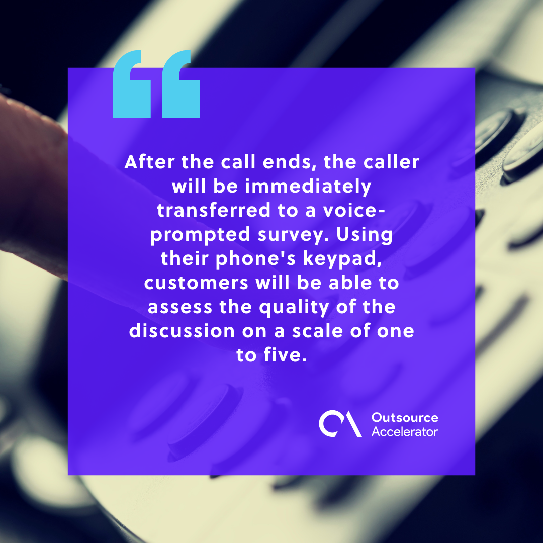 Post call survey Outsourcing Glossary Outsource Accelerator