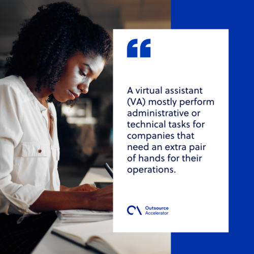 A virtual assistant, va