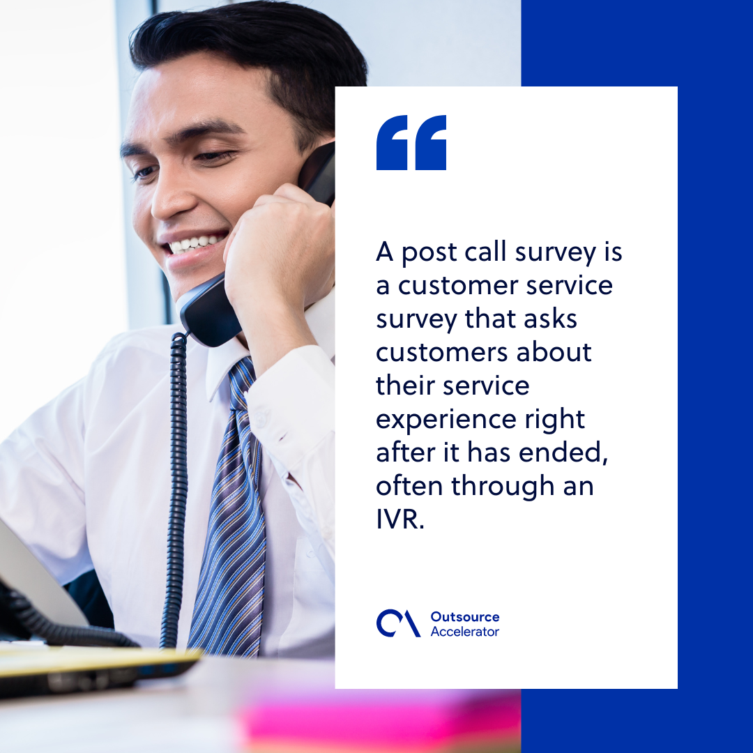 Post call survey Outsourcing Glossary Outsource Accelerator
