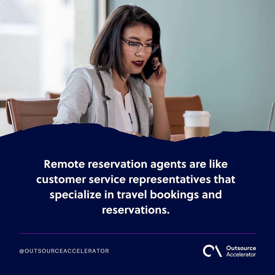 travel reservation assistant remote job