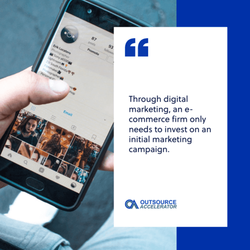 How does digital marketing help e-commerce?