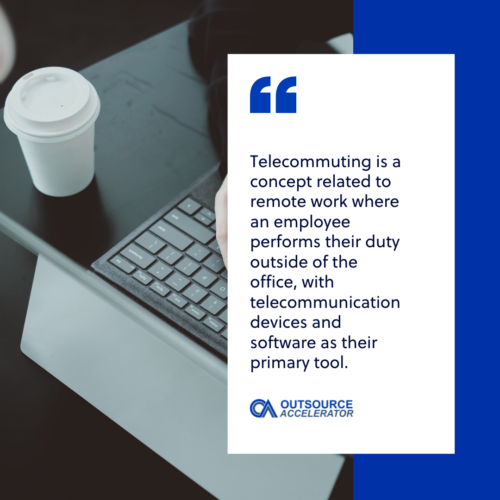 What is telecommuting?