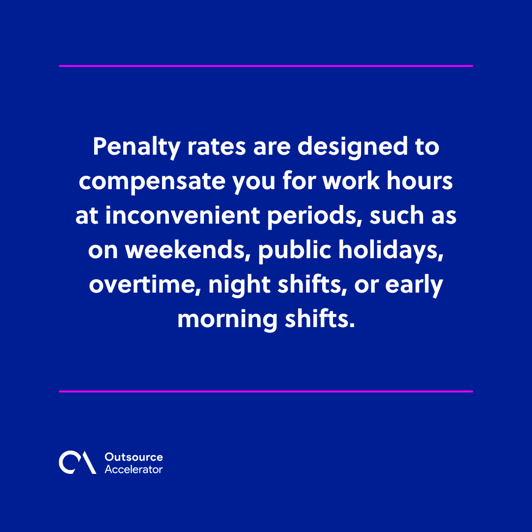 Penalty rates Outsourcing Glossary Outsource Accelerator