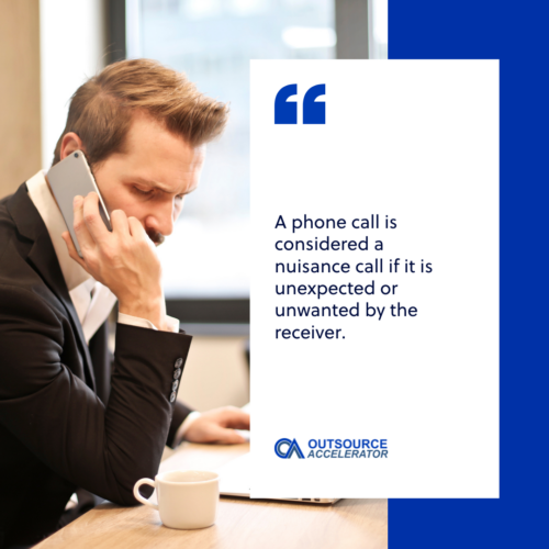 What is a nuisance call