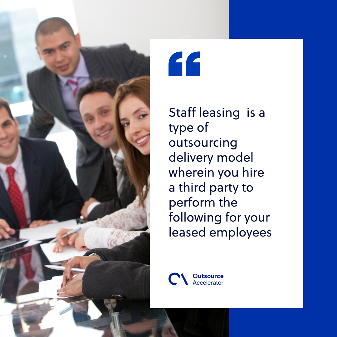Staff leasing A smart staffing strategy for your business Outsource