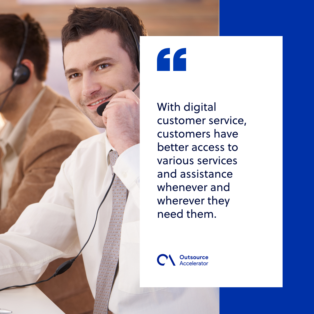 Digital customer service Outsourcing Glossary Outsource Accelerator