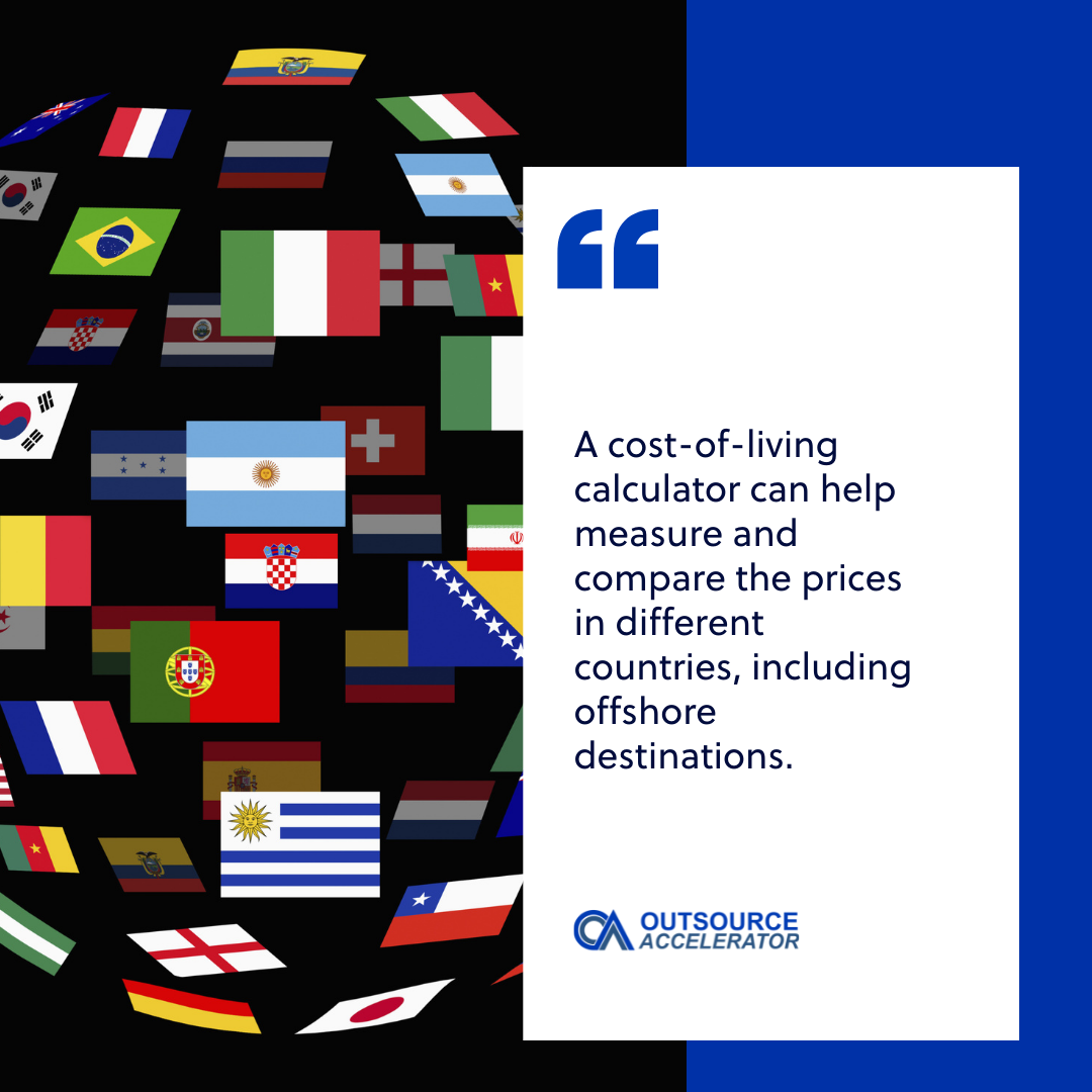 The cost of living in top offshoring destinations, ranked Outsource