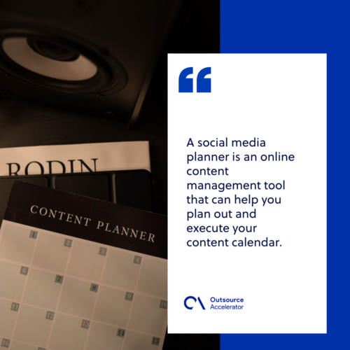 What is a social media planner?