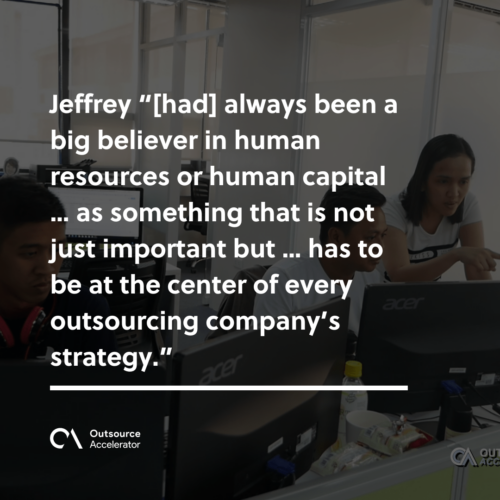 Jeffrey-Johnson-Teleperformance-Outsource-accelerator-podcast-qoute