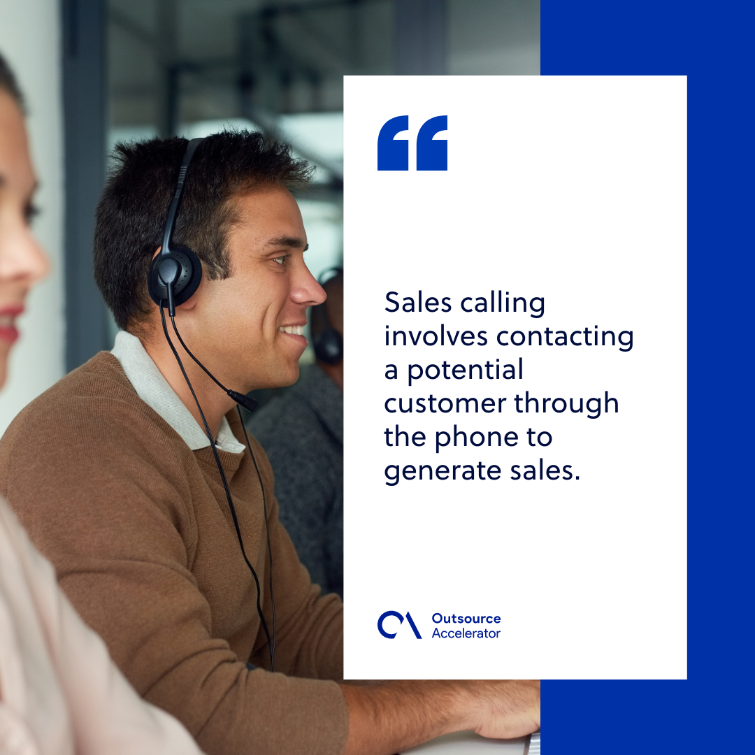 Win customers through effective sales calling Outsource Accelerator