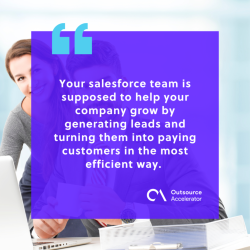 Advantages of having an outsourced salesforce