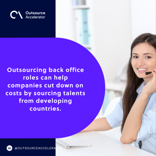 Importance benefits of outsourcing back office roles