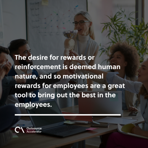 The role of motivational rewards for employees