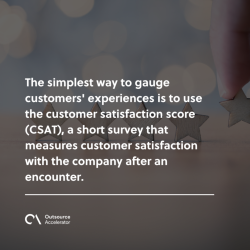 Types of metrics to measure customer experience