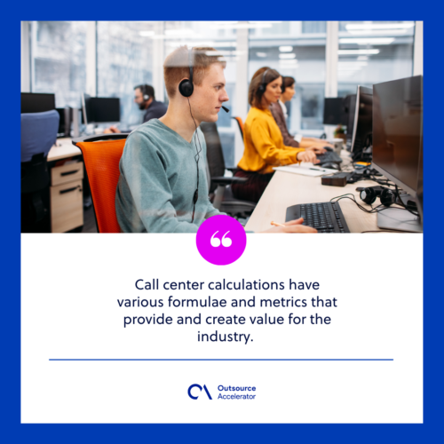 What are call center calculations